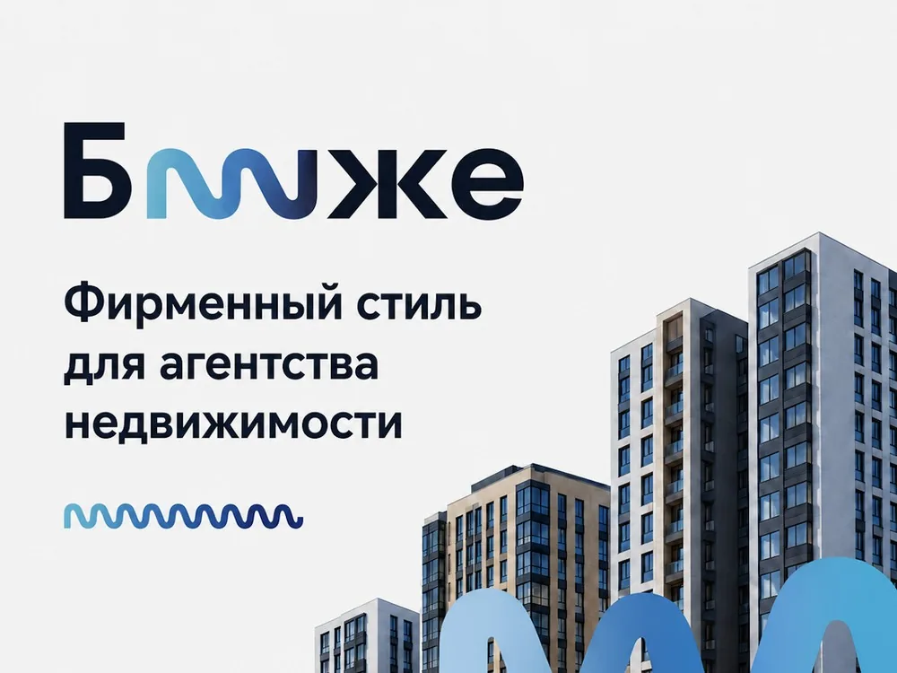 Фирменный стиль агентства недвижимости «Ближе»