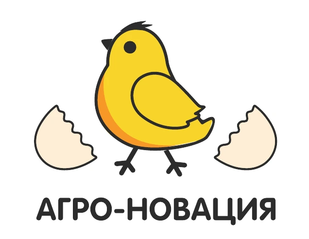 Логотип «Агро-Новация»: цыплёнок, вылупившийся из яйца