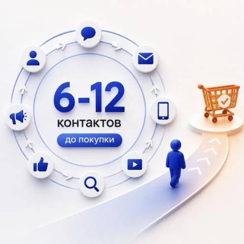 Правило касаний в маркетинге: почему клиенту нужно 6–12 контактов до покупки